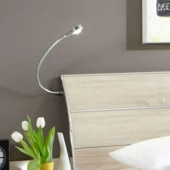 Wohnen Betten<Design Bett Agosta in Eiche Sägerau