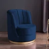 Wohnen Sessel<Design Cocktailsessel in Dunkelblau Samt - Sara