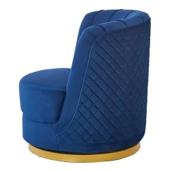 Wohnen Sessel<Design Cocktailsessel in Dunkelblau Samt - Sara