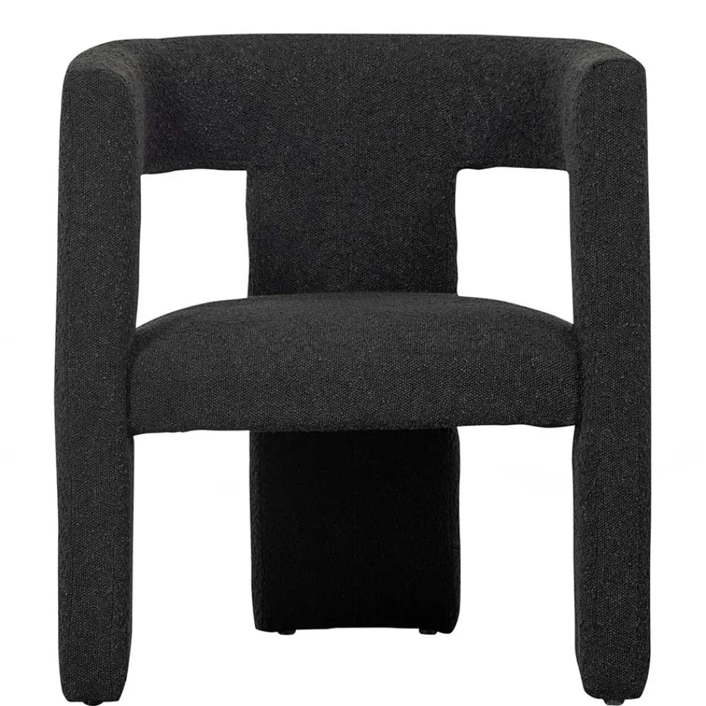 Wohnen Sessel<Design Cocktailsessel in Dunkelgrau Boucle - Seanno