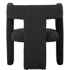 Wohnen Sessel<Design Cocktailsessel in Dunkelgrau Boucle - Seanno