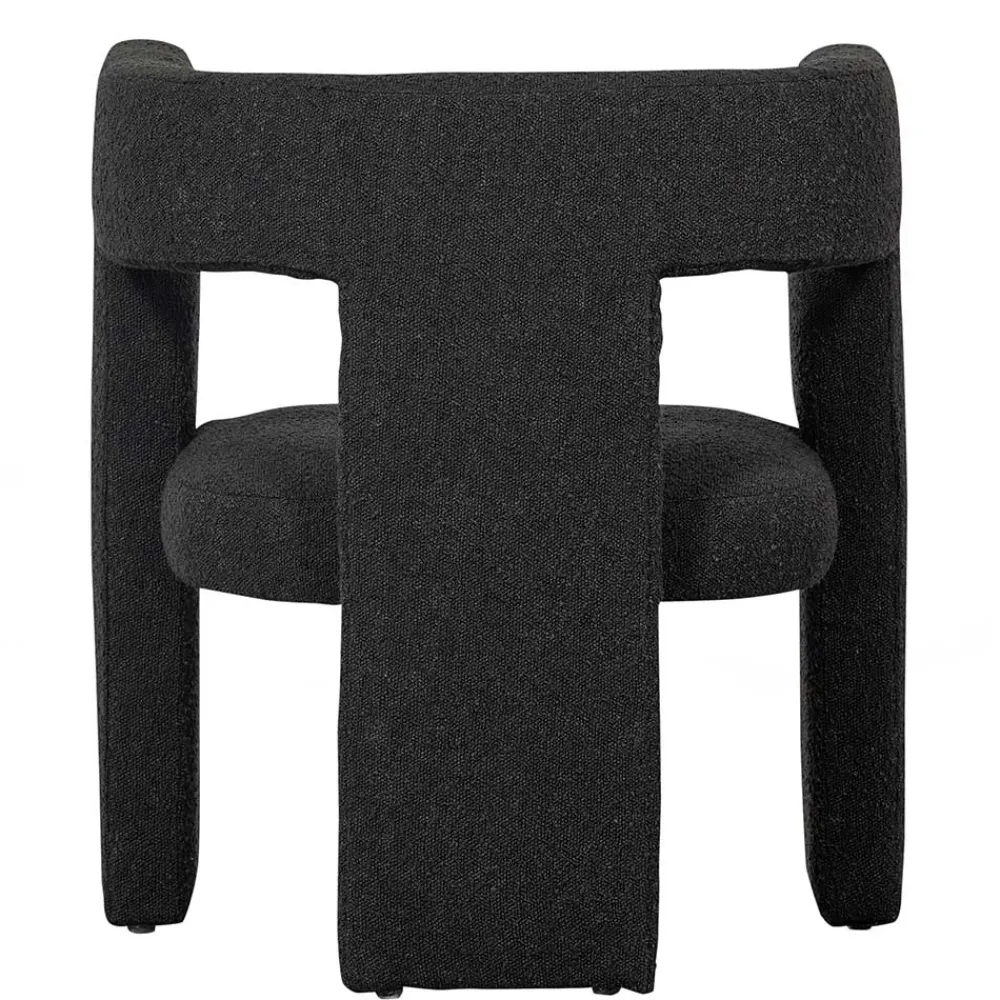 Wohnen Sessel<Design Cocktailsessel in Dunkelgrau Boucle - Seanno