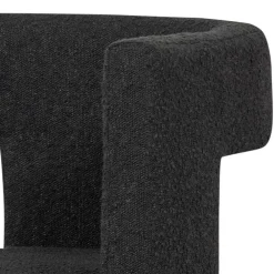 Wohnen Sessel<Design Cocktailsessel in Dunkelgrau Boucle - Seanno