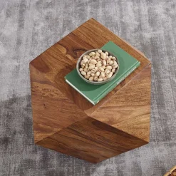 Wohnen Tische<Design Couchtisch aus Sheesham massiv lackiert - Zanadra