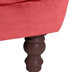 Wohnen Sofas<Design Dreisitzer aus Samtvelours in Rot - Rosanna