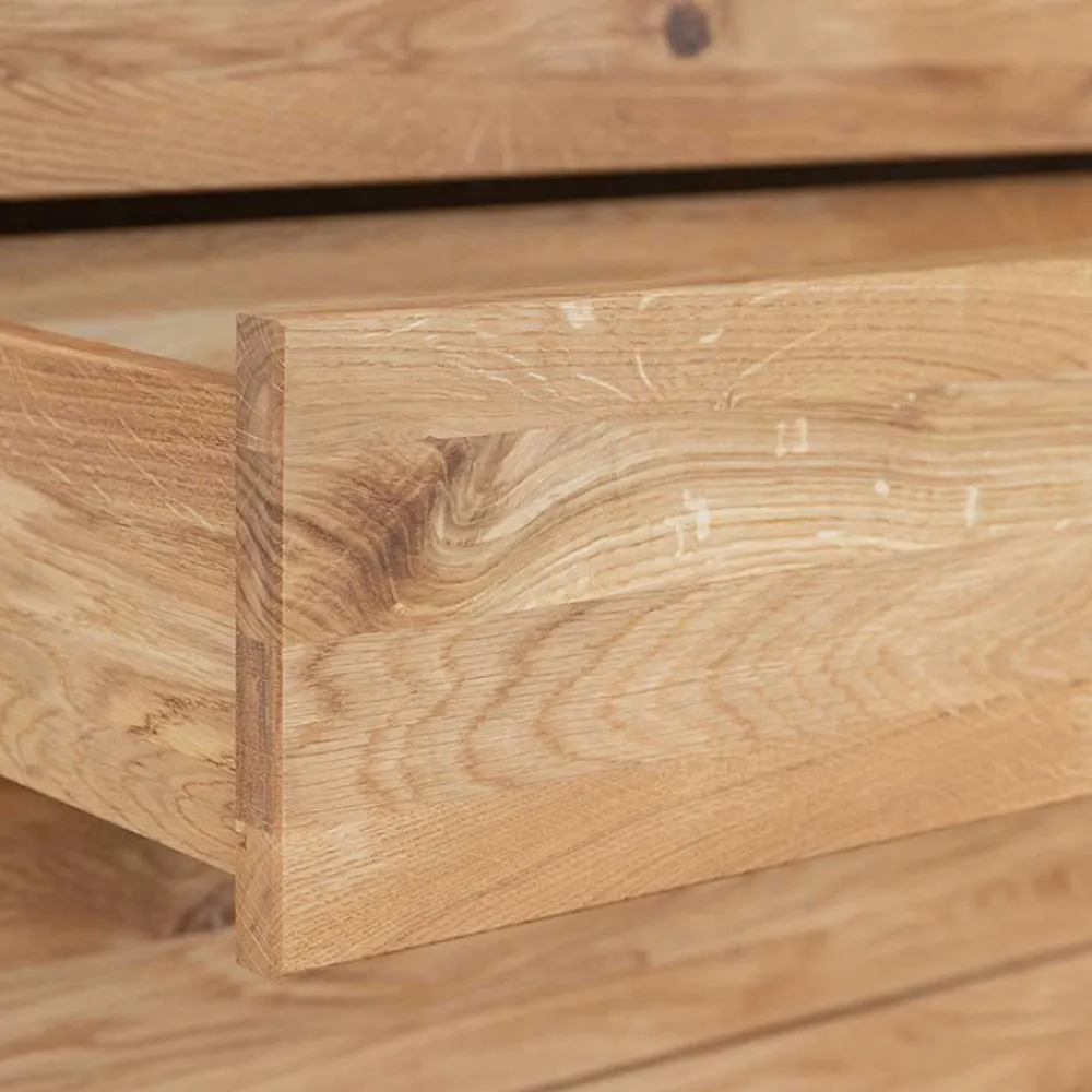 Wohnen Vitrinen<Design Eiche Schrank mit getönten Glastüren - Fabiella