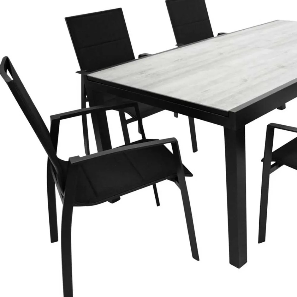 Wohnen Sitzgruppe<Design Essgruppe für den Garten - Marino (siebenteilig)