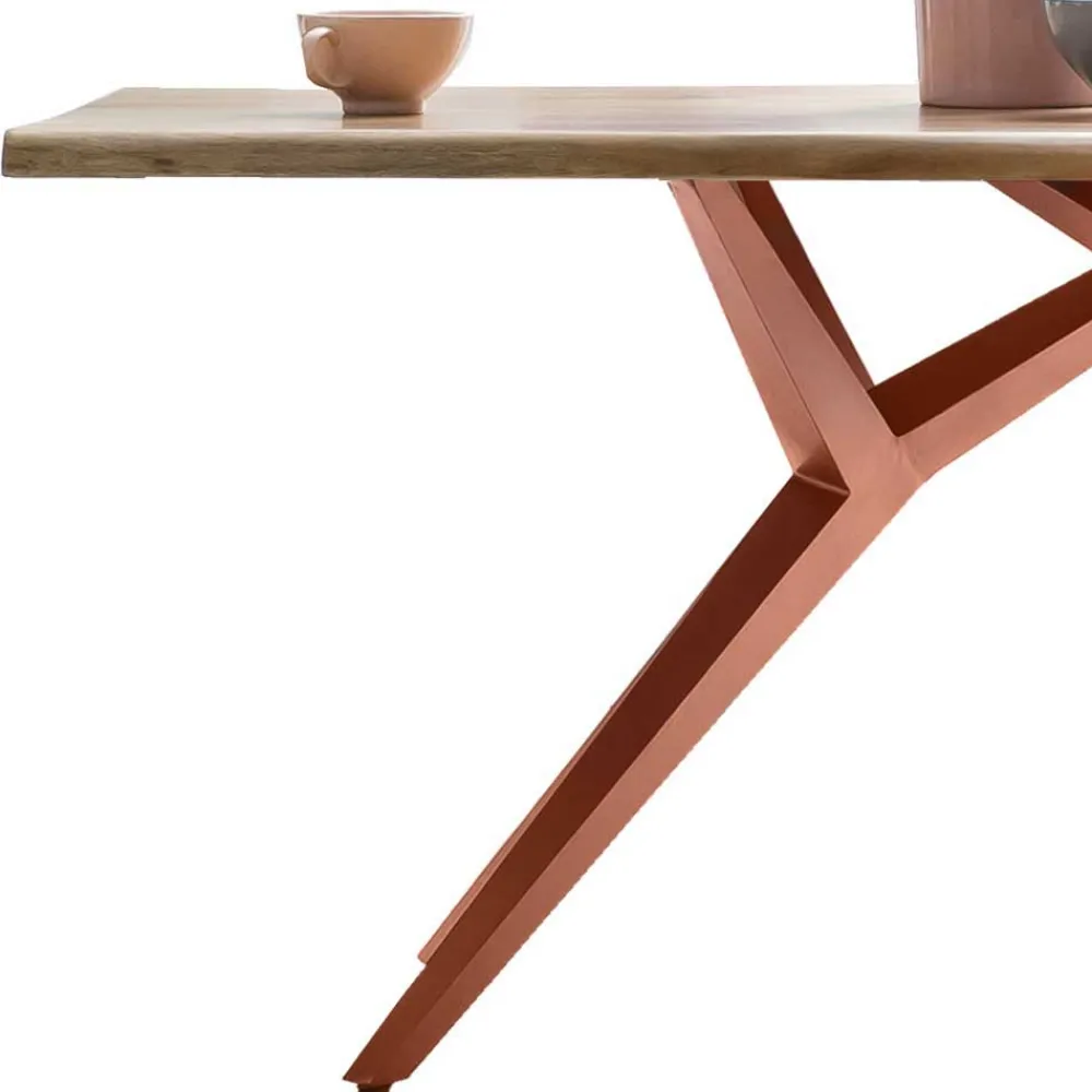 Wohnen Tische<Design Esstisch aus gewachstem Holz Akazie - Prayer