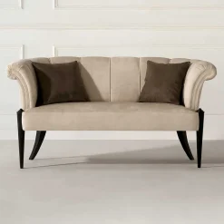 Wohnen Sitzbank<Design Esstisch Sofa in Beige - Toina
