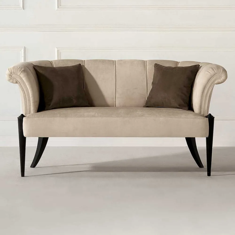 Wohnen Sitzbank<Design Esstisch Sofa in Beige - Toina