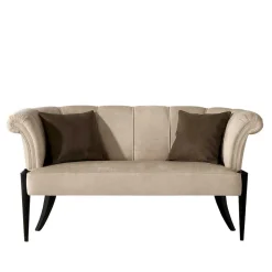 Wohnen Sitzbank<Design Esstisch Sofa in Beige - Toina