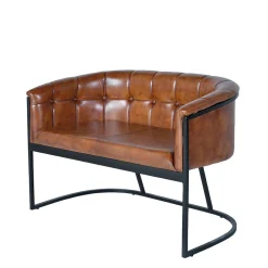Wohnen Sitzbank<Design Esstischsofa in Cognac Braun Leder - Citrosca