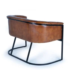 Wohnen Sitzbank<Design Esstischsofa in Cognac Braun Leder - Citrosca