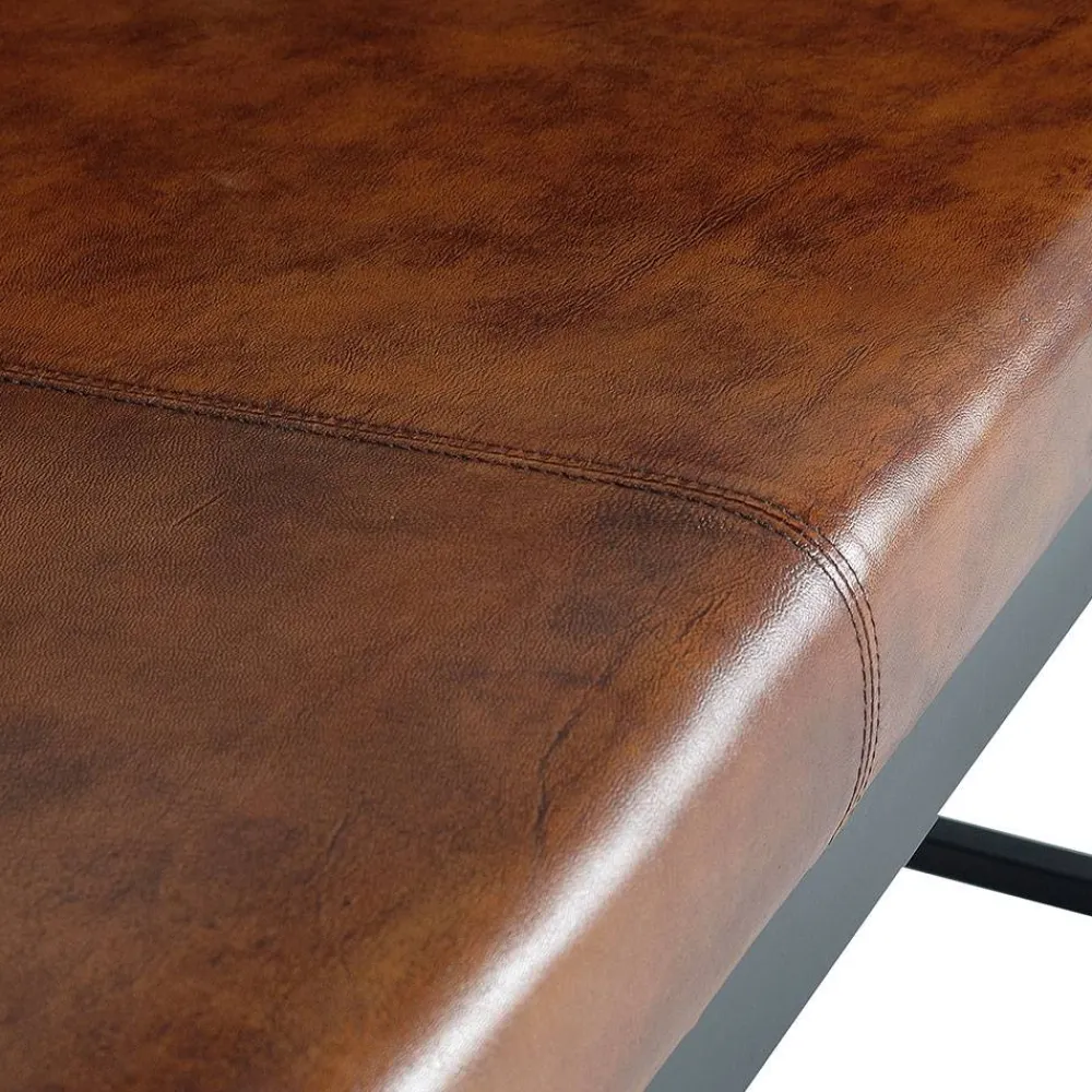 Wohnen Sitzbank<Design Esstischsofa in Cognac Braun Leder - Citrosca