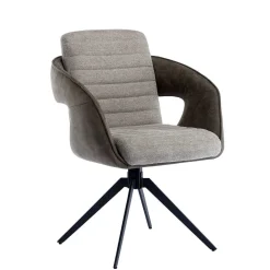 Wohnen Stühle<Design Esszimmer Drehstuhl mit Armlehnen - Bailon (2er Set)