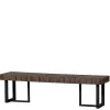 Wohnen Sitzbank<Design Esszimmerbank aus Recyclingholz Teak - Halling