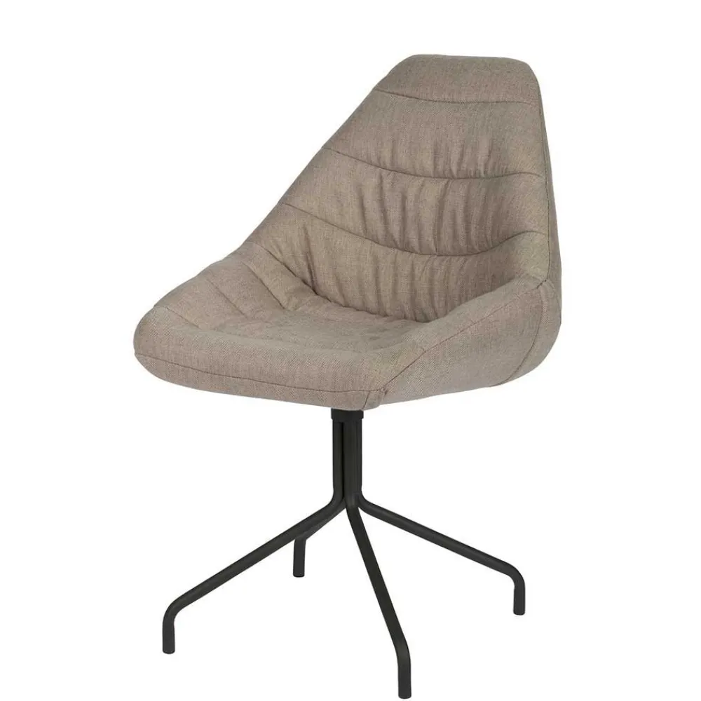 Wohnen Stühle<Design Esszimmerstuhl in Taupe Lining gepolstert