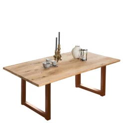 Wohnen Tische<Design Esszimmertisch mit geölter Holzplatte - Aschau