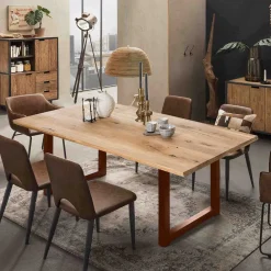 Wohnen Tische<Design Esszimmertisch mit geölter Holzplatte - Aschau