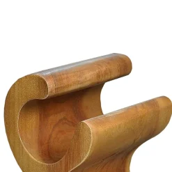 Wohnen Regale<Design Flaschenregal aus Suar Massivholz - Teako