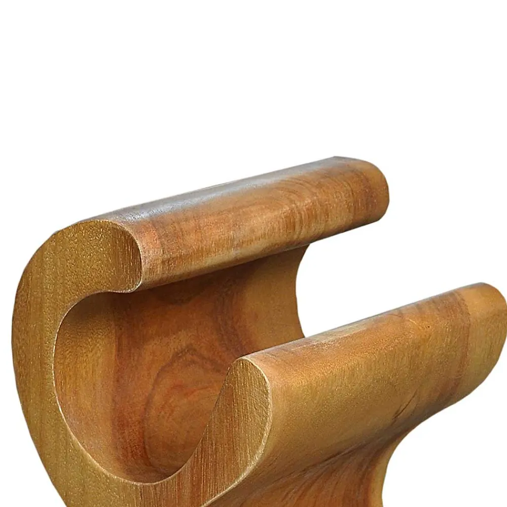 Wohnen Regale<Design Flaschenregal aus Suar Massivholz - Teako