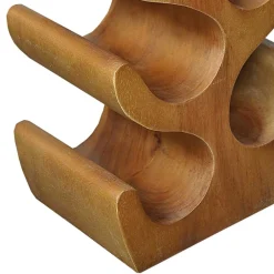 Wohnen Regale<Design Flaschenregal aus Suar Massivholz - Teako