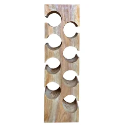 Wohnen Regale<Design Flaschenregal aus Mangobaum Massivholz - Yucata