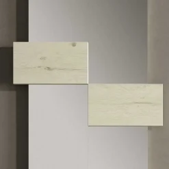 Wohnen Garderoben<Design Flur Set in Cremefarben & Weiß - Timos (zweiteilig)