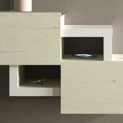 Wohnen Garderoben<Design Flur Set in Cremefarben & Weiß - Timos (zweiteilig)