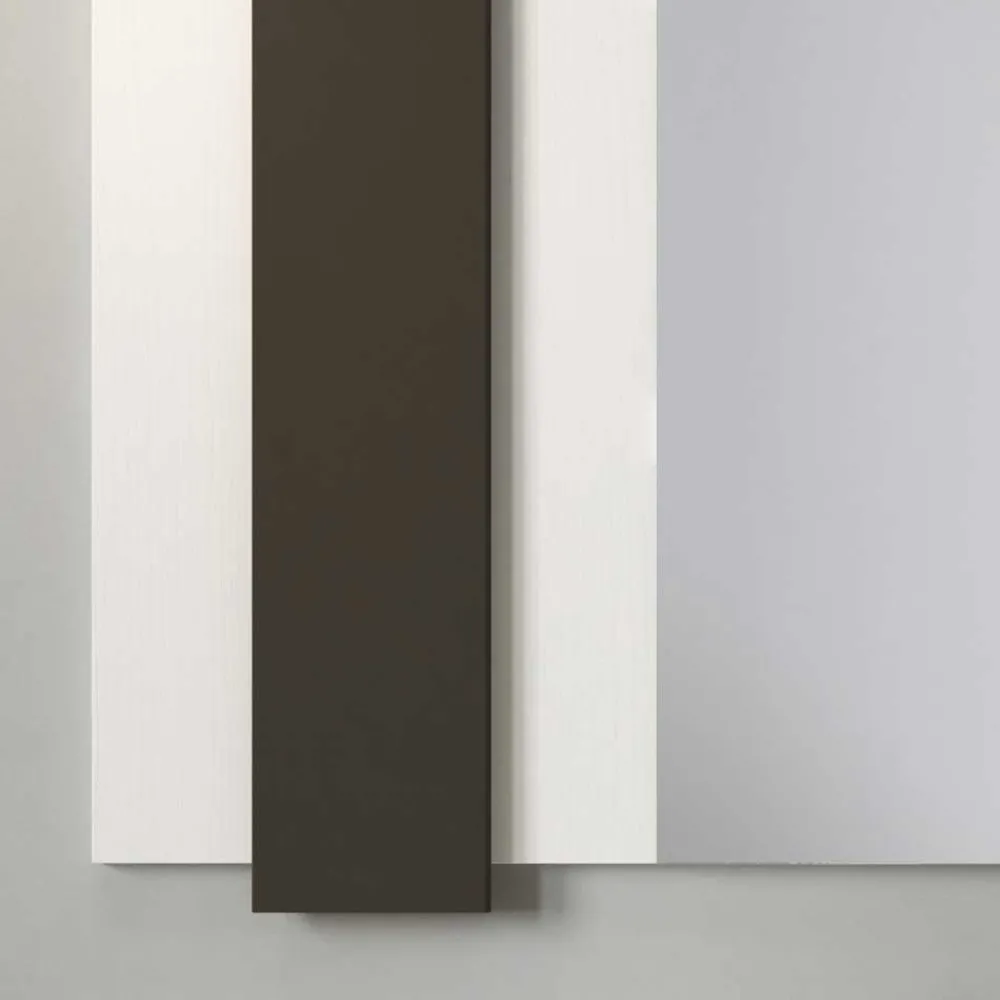 Wohnen Garderoben<Design Flur Set in Weiß & Schwarz - Riguna (zweiteilig)