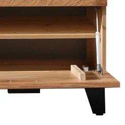Wohnen Sitzbank<Design Flurbank aus Wildeiche in Natur & Grau - Elprisca