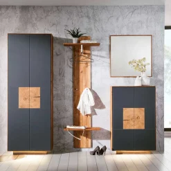 Wohnen Garderoben<Design Flureinrichtung Wildeiche - Mandrey (vierteilig)