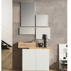 Wohnen Garderoben<Design Flurkommode & Spiegel Set - Gangizo (fünfteilig)