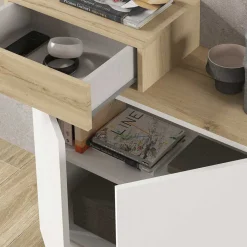 Wohnen Garderoben<Design Flurkommode & Spiegel Set - Gangizo (fünfteilig)