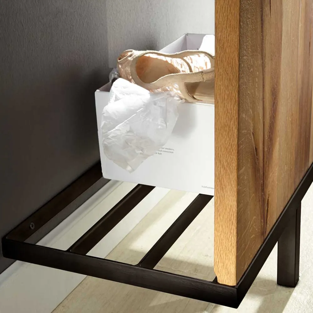 Wohnen Garderoben<Design Garderobe aus Balkeneiche & Metall - Alsbetas