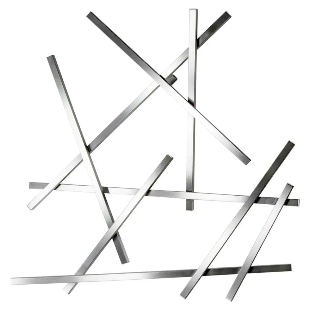 Wohnen Garderoben<Design Garderobe aus gebürstetem Edelstahl - Lomarios