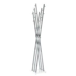 Wohnen Garderoben<Design Garderobe in Chrom mit Weiß - Bicova