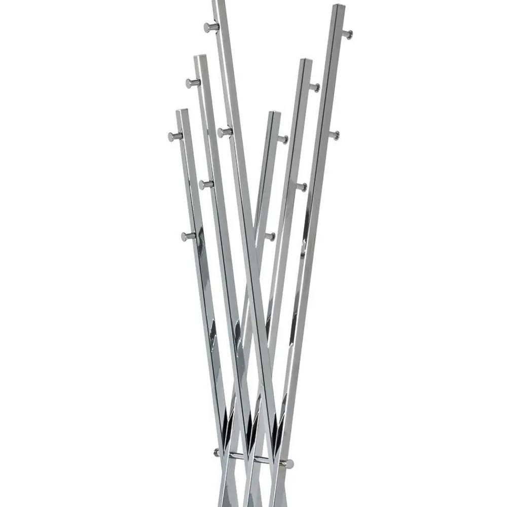 Wohnen Garderoben<Design Garderobe in Chrom mit Weiß - Bicova