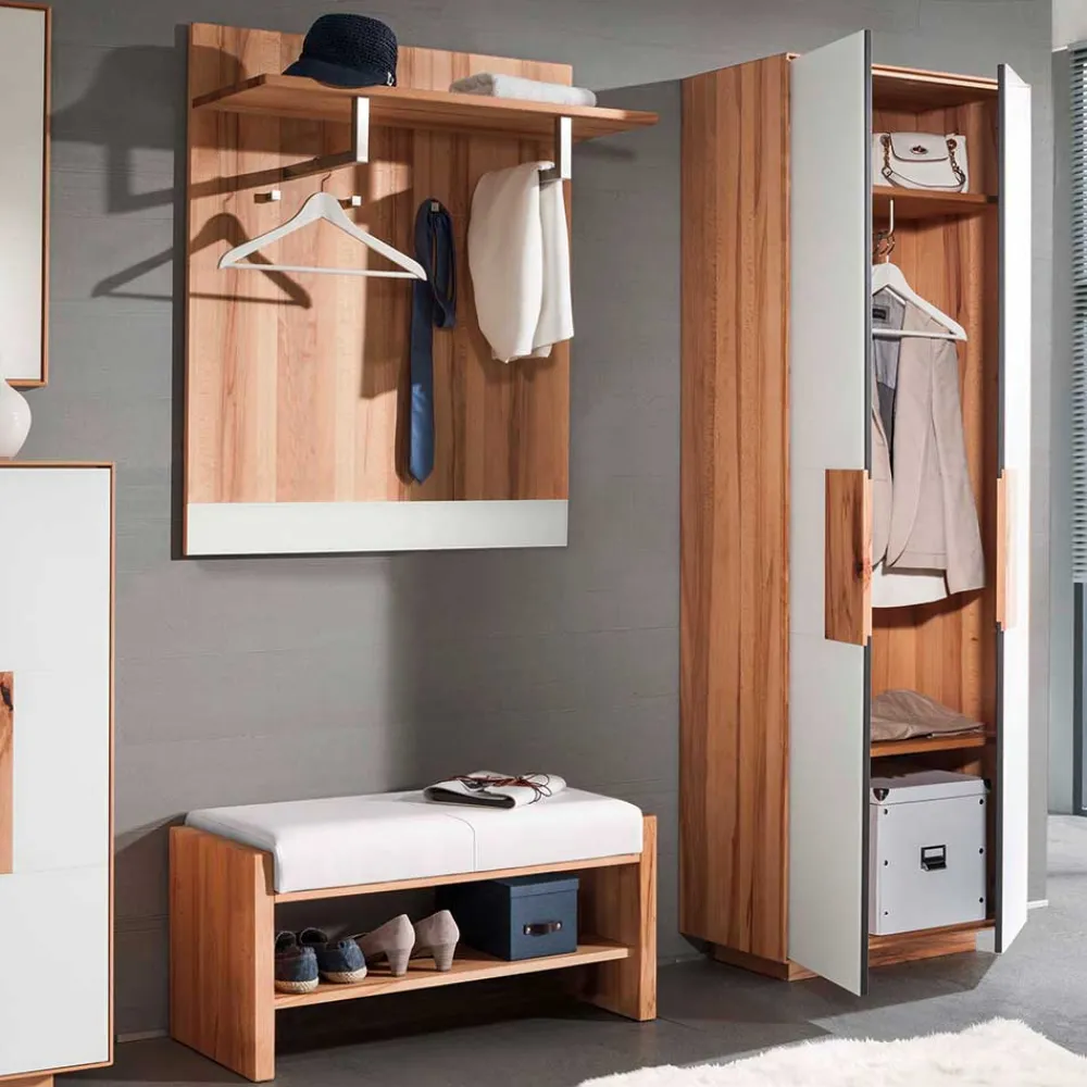 Wohnen Garderoben<Design Garderobenmöbel zweifarbig - Mandrey (dreiteilig)