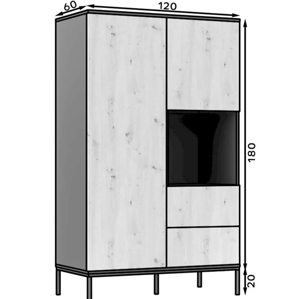 Wohnen Schränke<Design Garderobenschrank in Wildeiche - Cavan