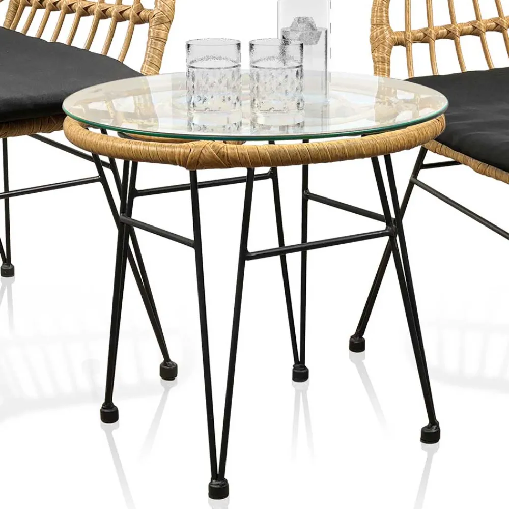 Wohnen Sitzgruppe<Design Garten Sitzgruppe für Zwei - Kolage (dreiteilig)