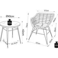 Wohnen Sitzgruppe<Design Garten Sitzgruppe für Zwei - Kolage (dreiteilig)