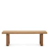 Wohnen Sitzbank<Design Gartenbank aus Teak Recyclingholz - Torina
