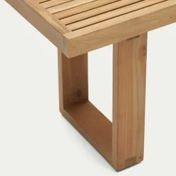 Wohnen Sitzbank<Design Gartenbank aus Teak Recyclingholz - Torina
