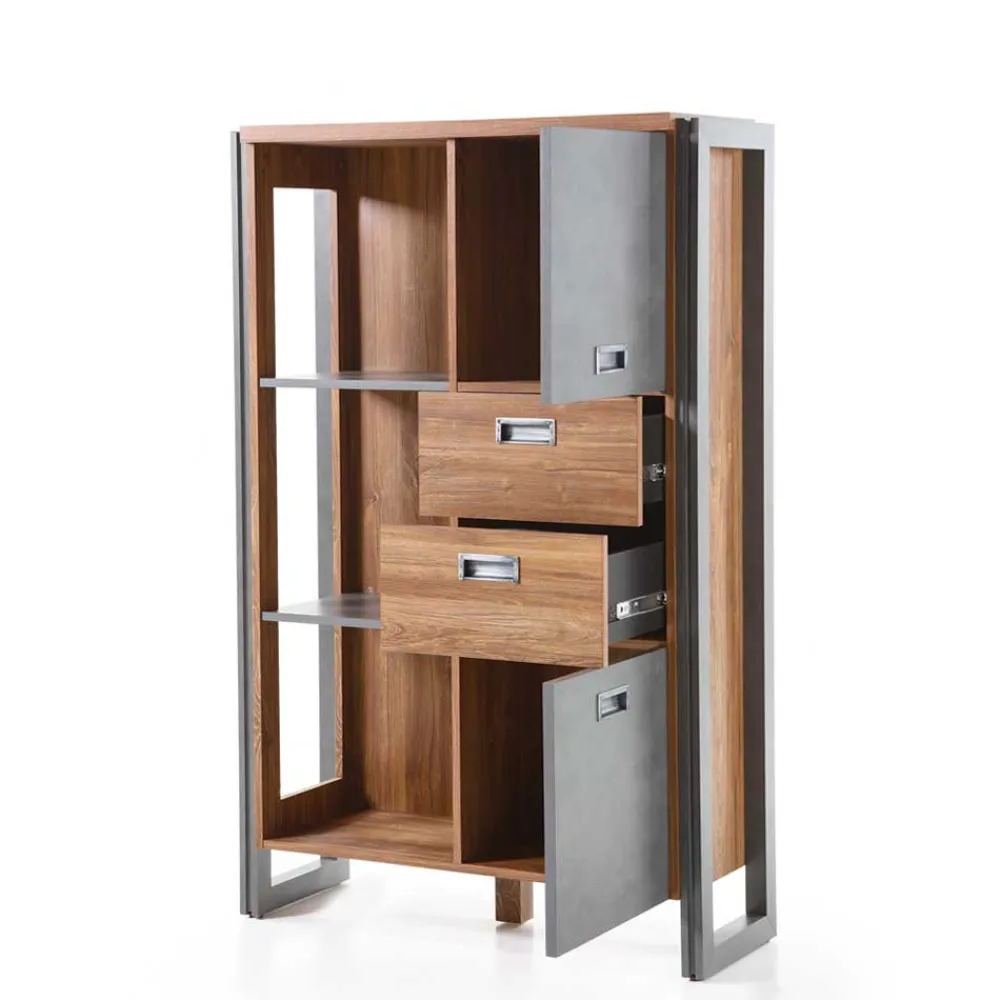 Wohnen Highboards|Kommoden<Design Highboard im Loft Style - Rompira
