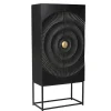 Wohnen Vitrinen<Design Highboard in Schwarz und Gold - Oglio