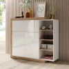 Wohnen Highboards|Kommoden<Design Highboard mit 2 Klappen & 2 Türen - Milvara