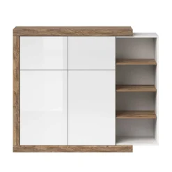 Wohnen Highboards|Kommoden<Design Highboard mit 2 Klappen & 2 Türen - Milvara
