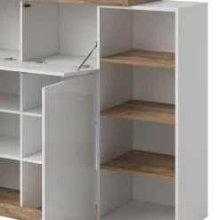 Wohnen Highboards|Kommoden<Design Highboard mit 2 Klappen & 2 Türen - Milvara