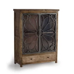 Wohnen Highboards|Vitrinen<Design Highboard mit Glas Metalltüren - Everton
